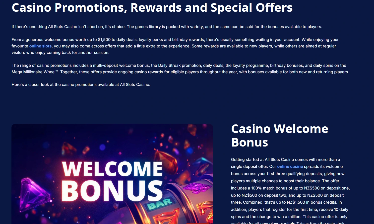 All Slots bonus preview