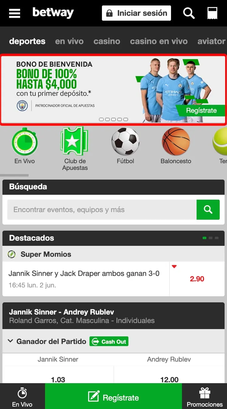 Betway Mexico bonus preview