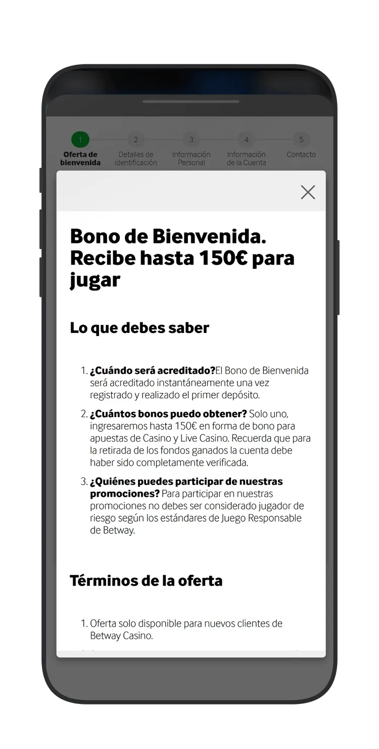Betway Spain bonus preview