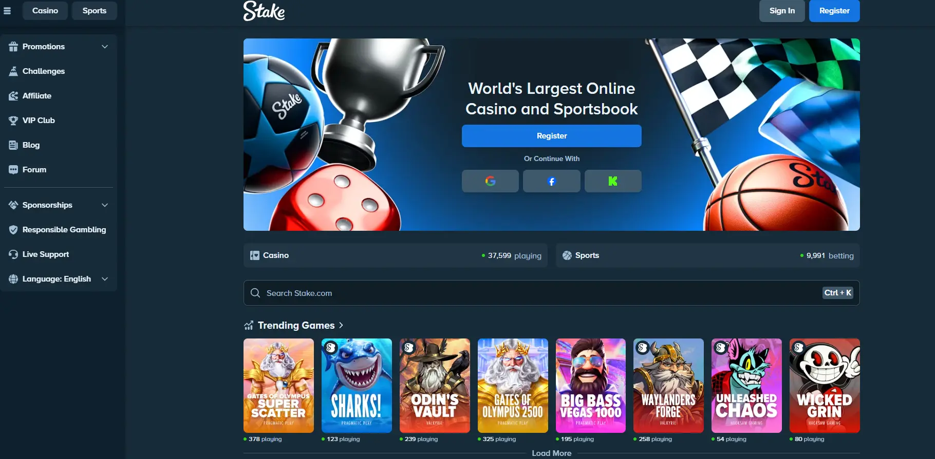 Stake casino gallery image
