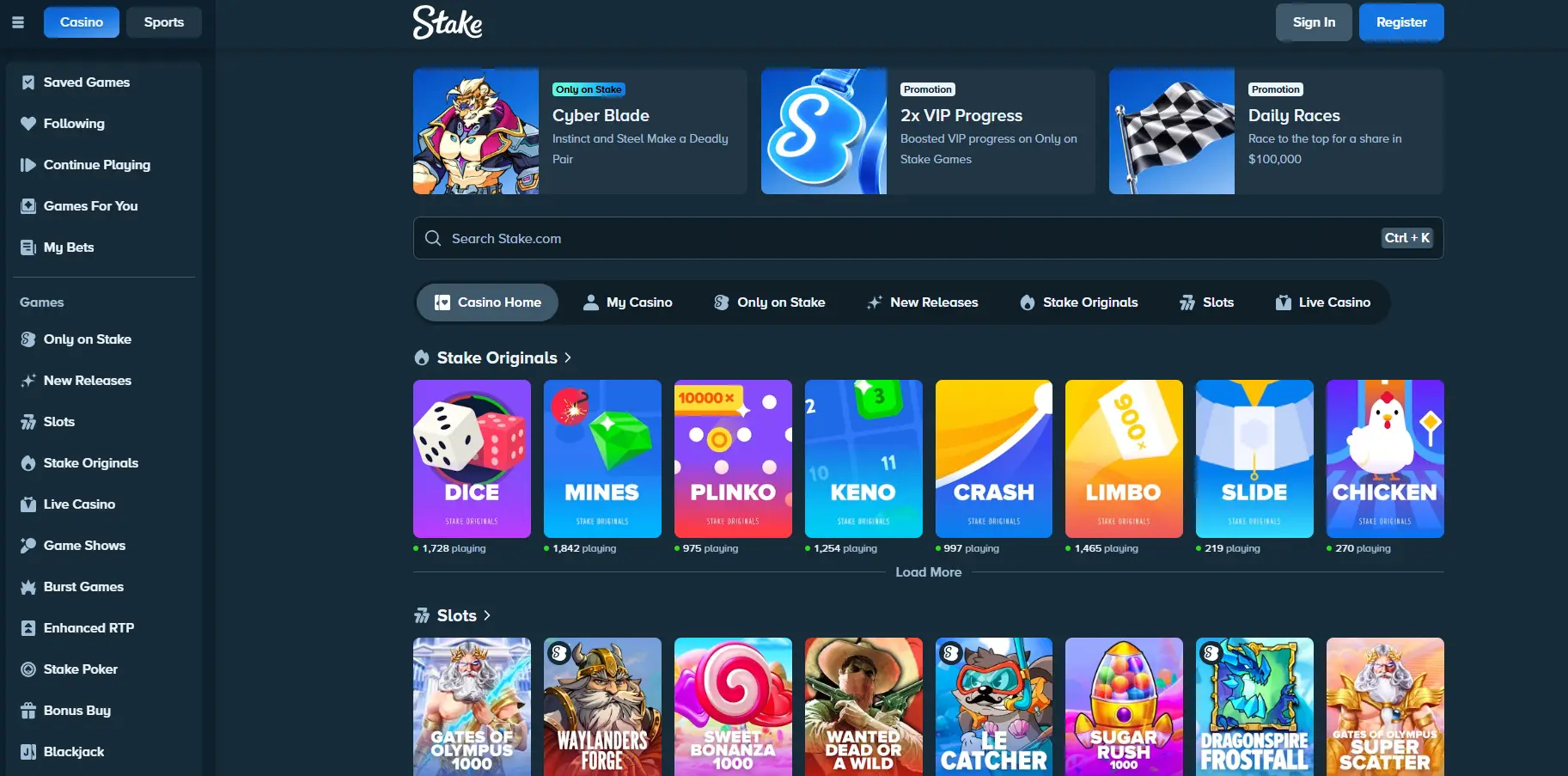 Stake games preview