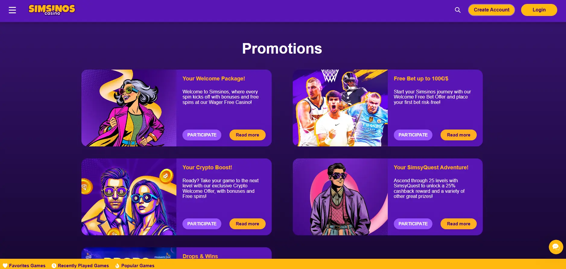 Simsinos bonus preview