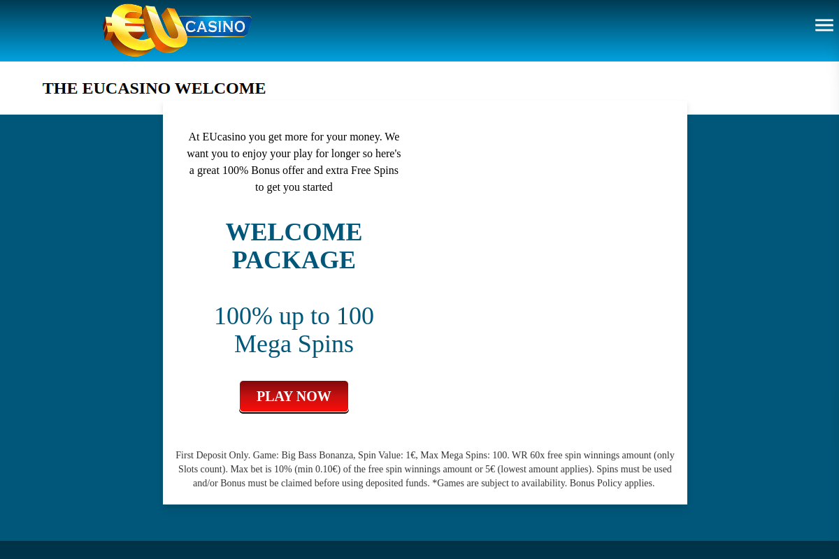 EU Casino bonus preview