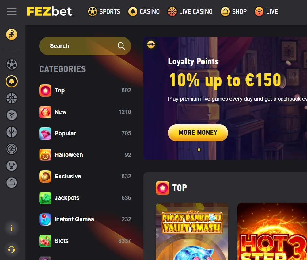 FEZbet casino gallery image
