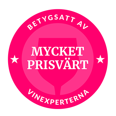 Betygsatt Mycket prisvärt av Vinexperterna