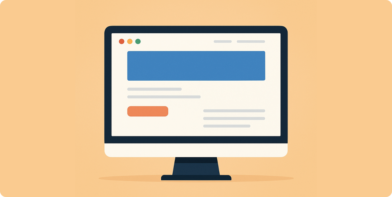 Einfaches, modernes Webdesign mit Reduktion auf das Wesentliche und harmonischer Nutzerführung.