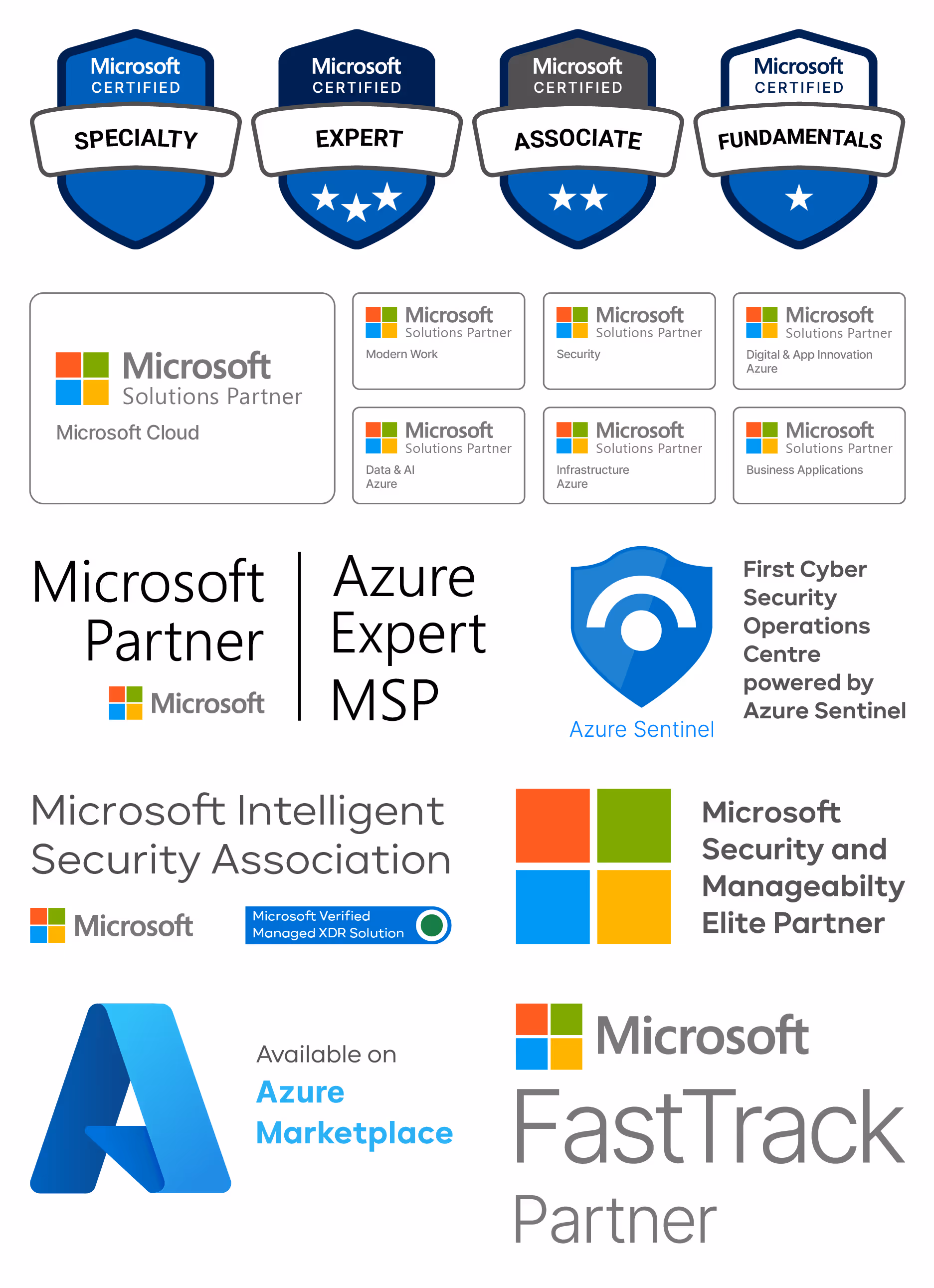 First Technology Group BUI Microsoft Accreditations