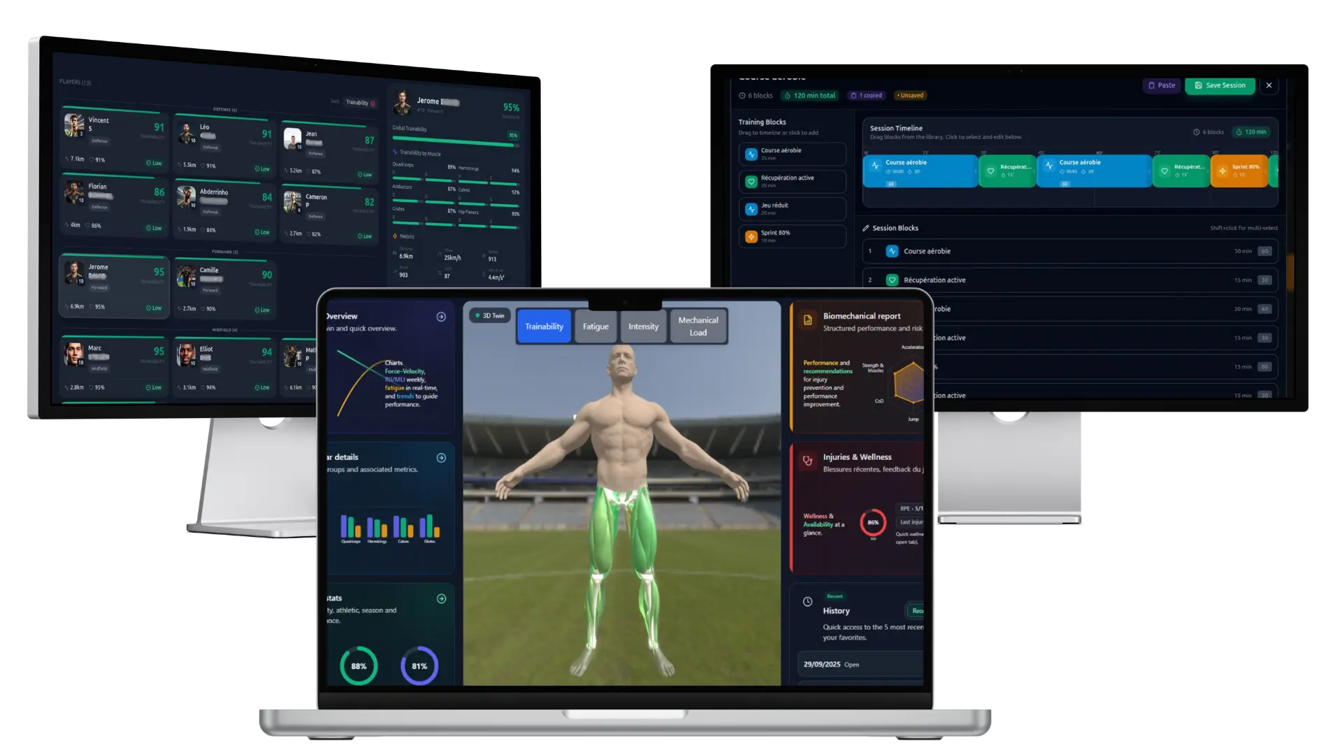 Preditwins monitoring screens