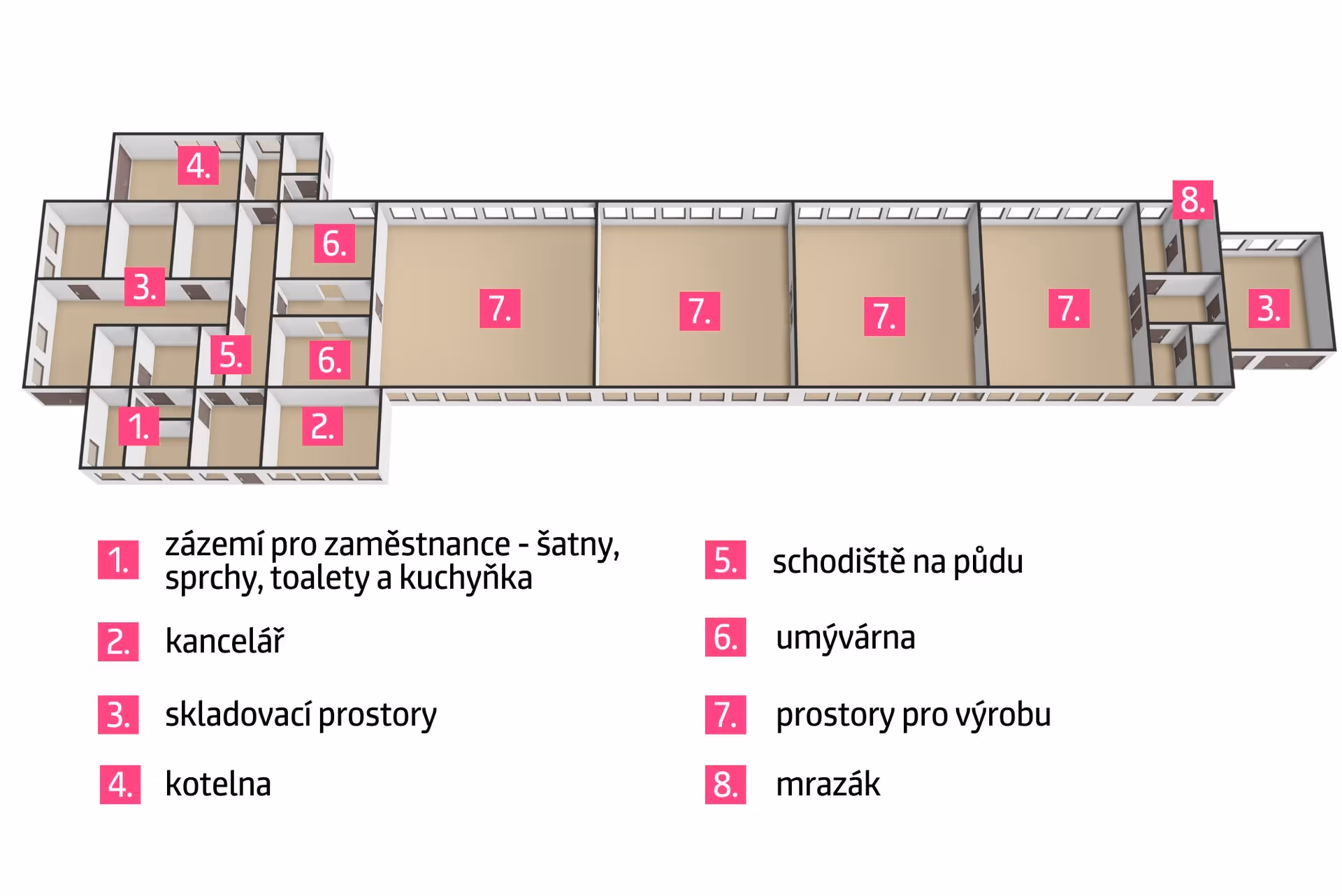 Půdorys Vranín