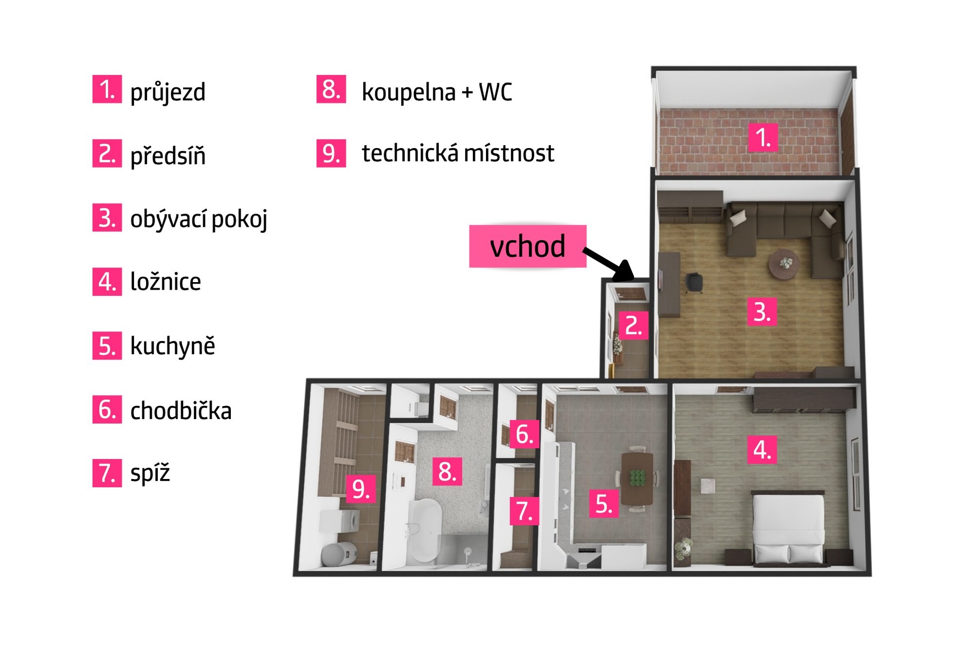ablona pro nemovitost přízemí