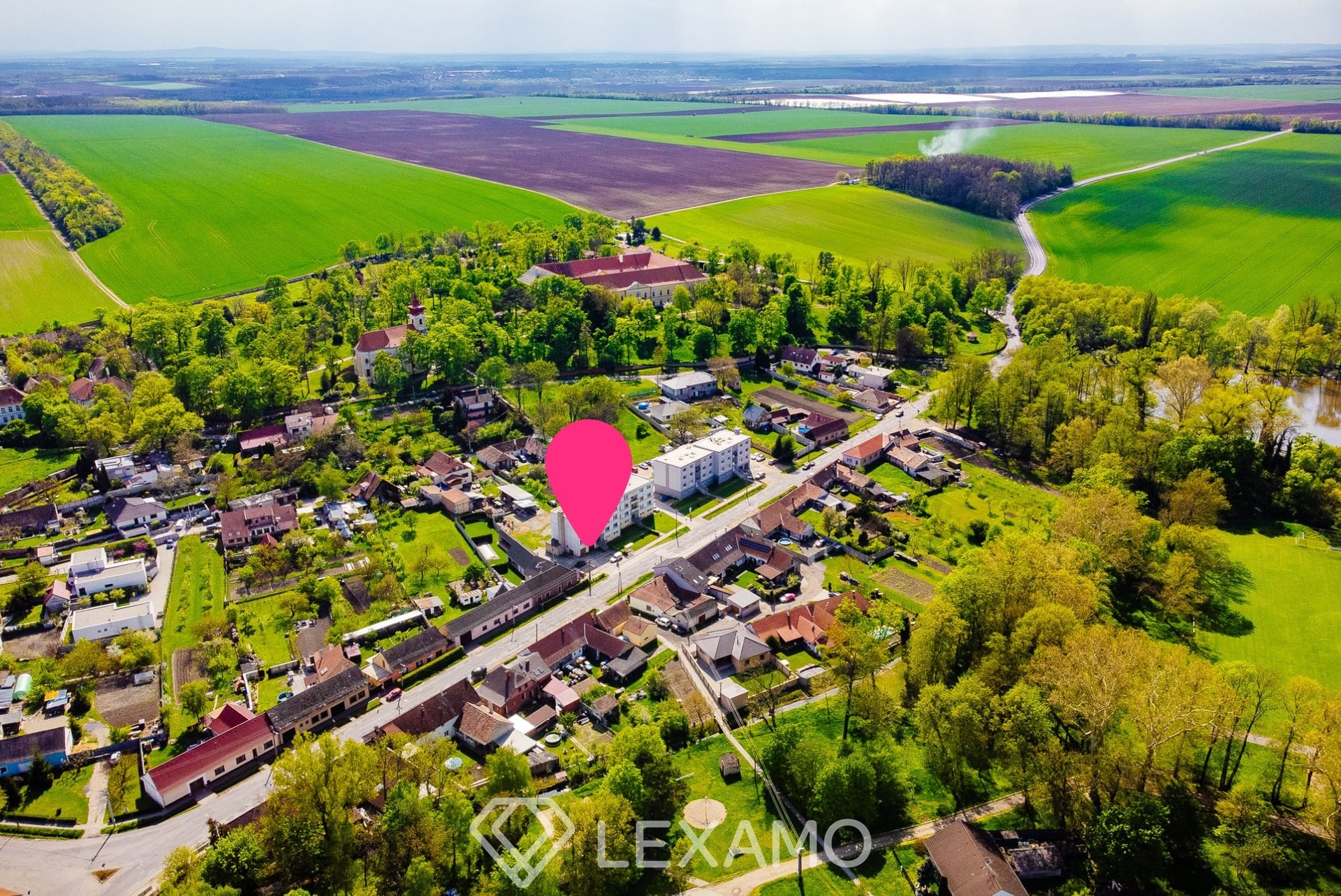 mapa Břežany