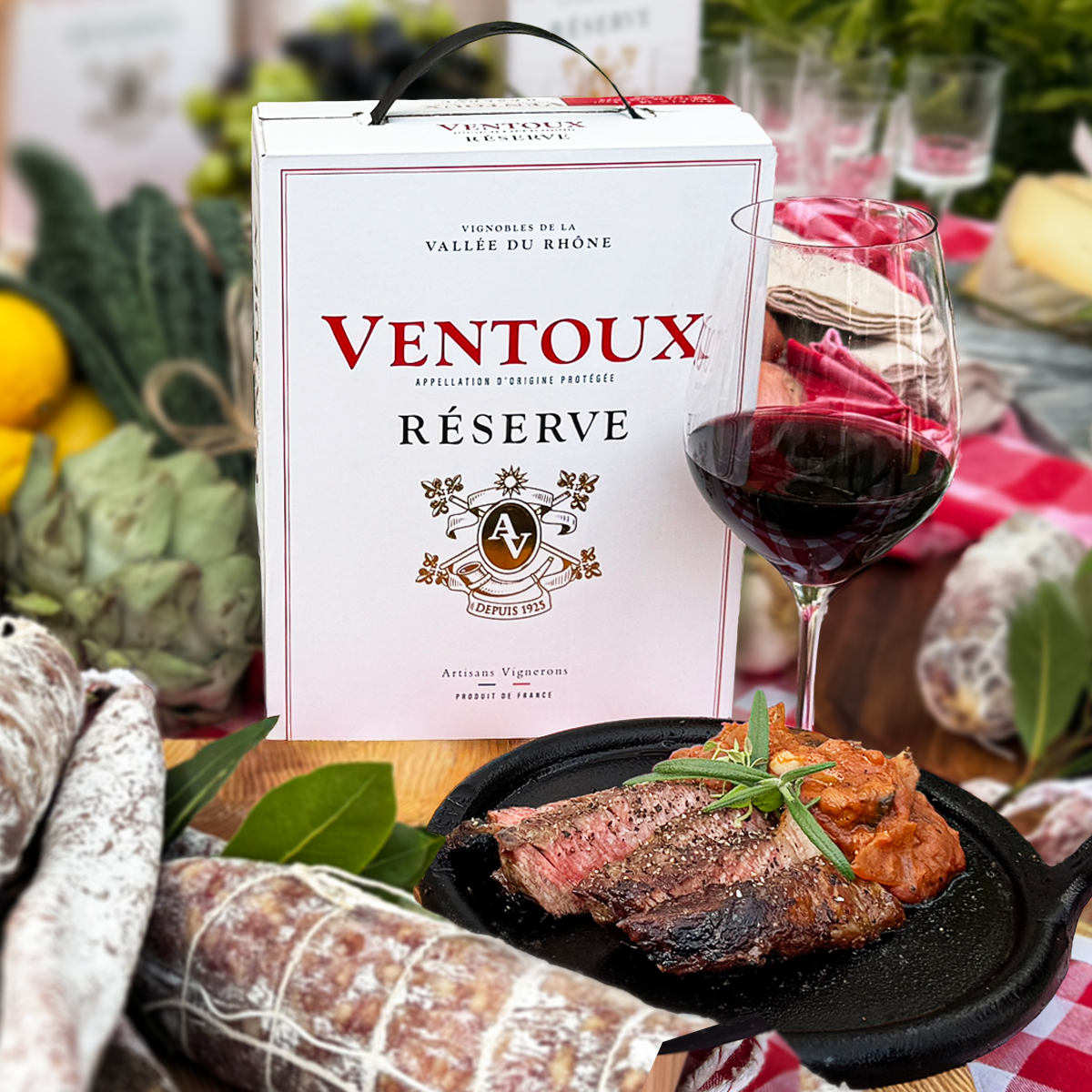 Grillad entrecôte med ratatouille