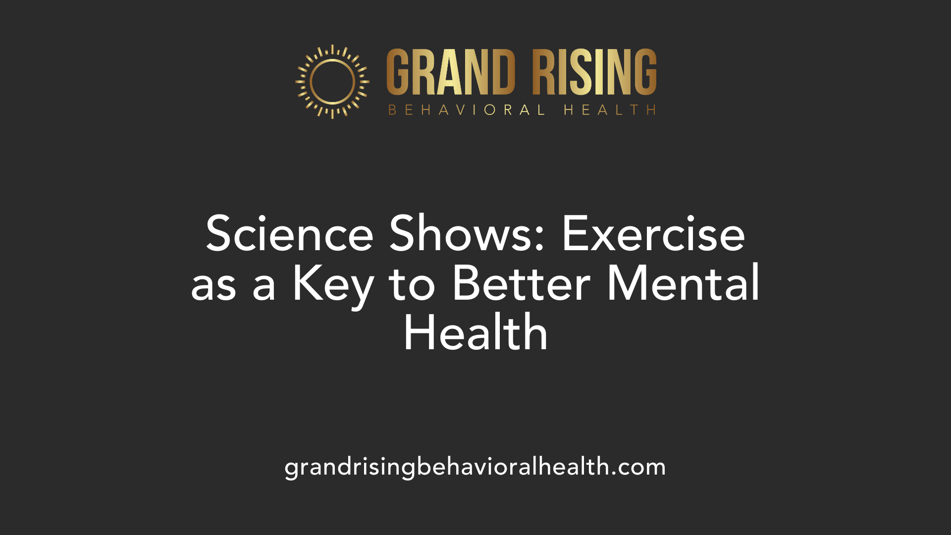 Science Shows: Exercise as a Key to Better Mental Health