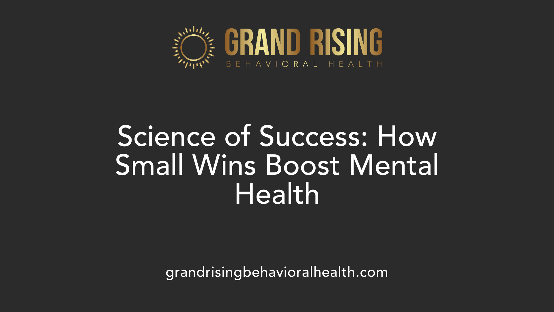 Science of Success: How Small Wins Boost Mental Health