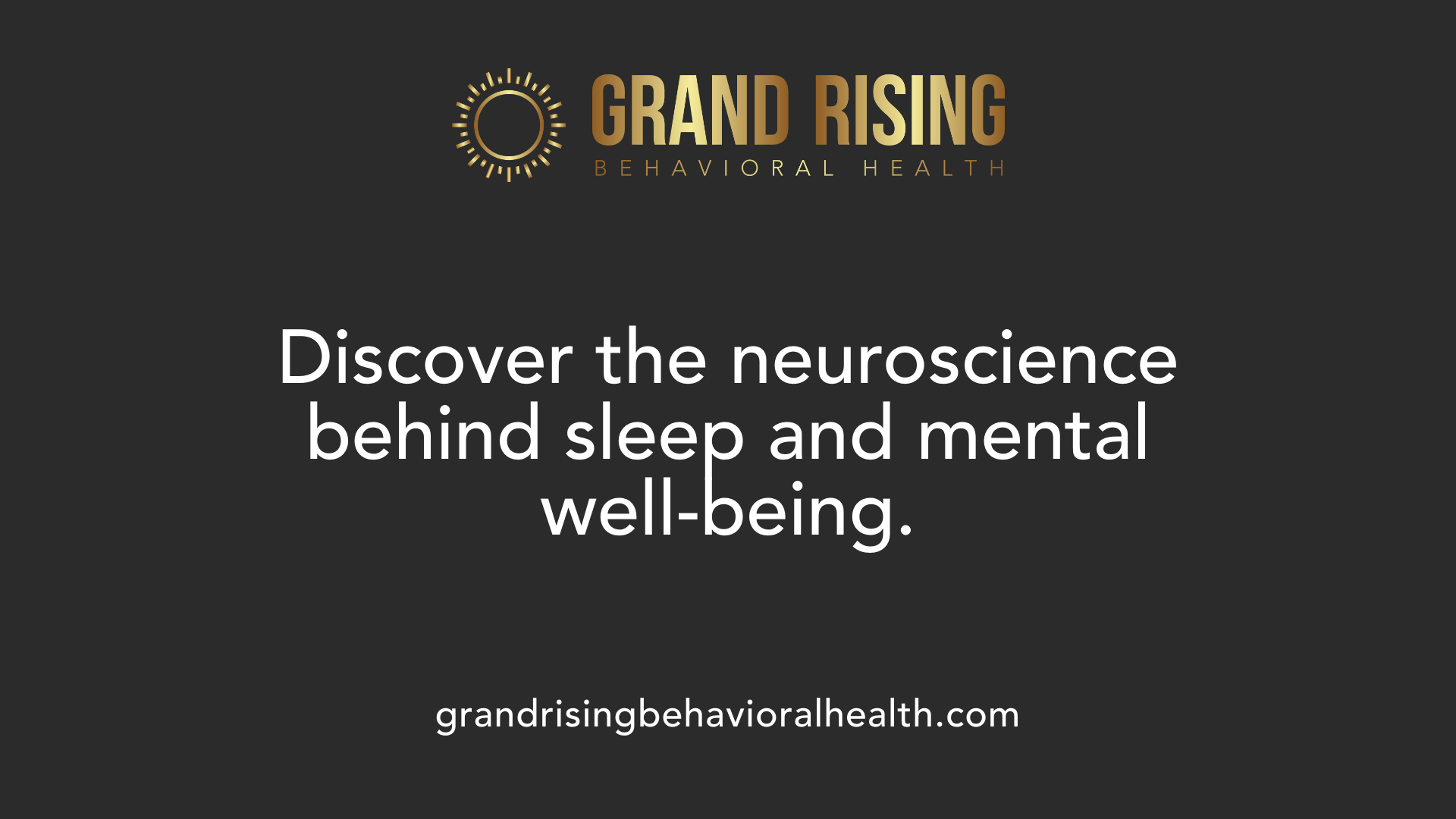 Discover the neuroscience behind sleep and mental well-being.