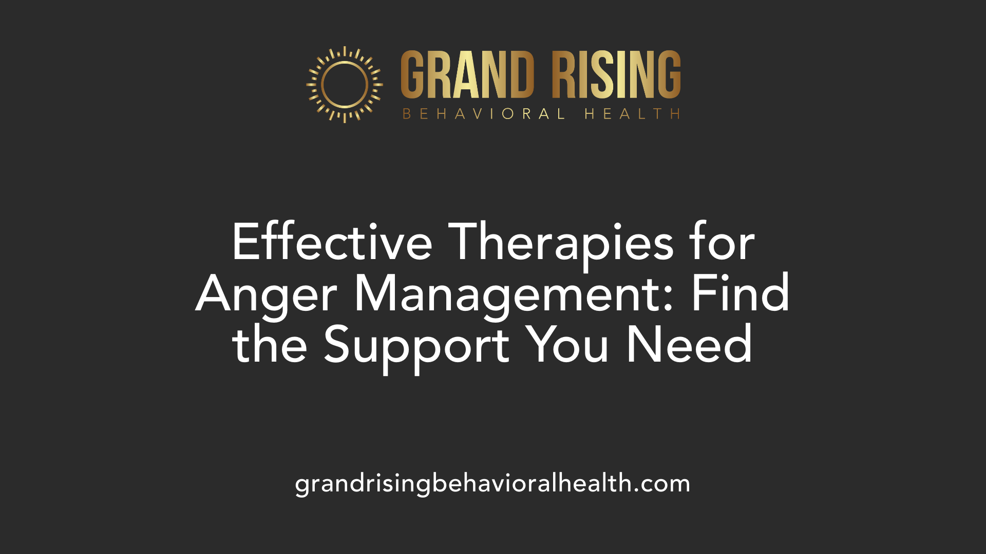 Effective Therapies for Anger Management: Find the Support You Need