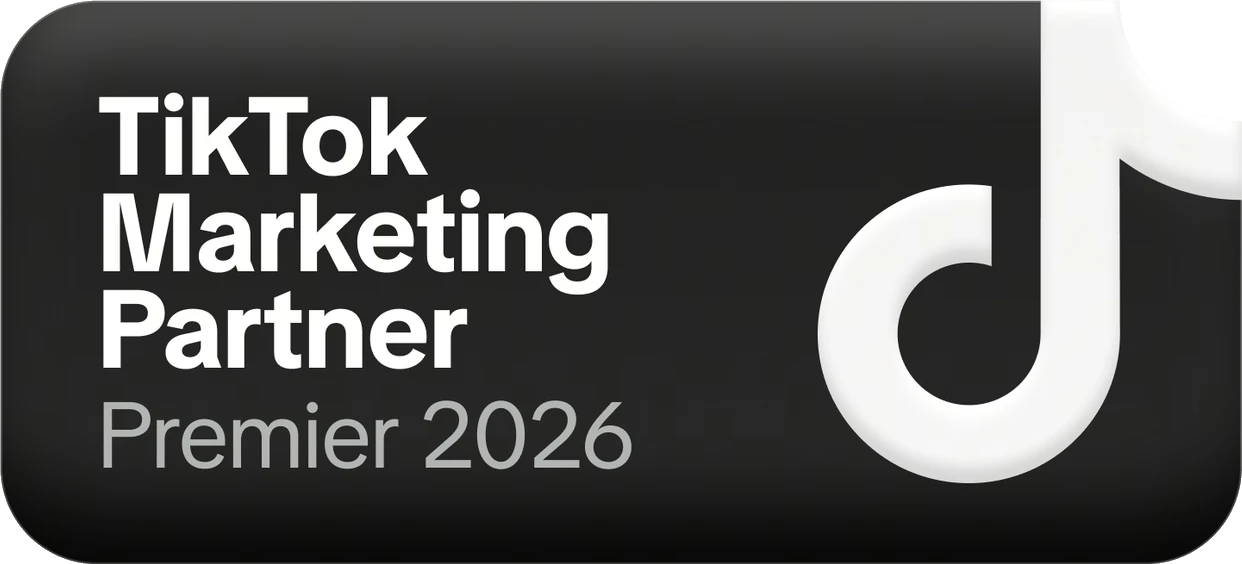 Badge TikTok Marketing Partner Premier 2026 von NYBA