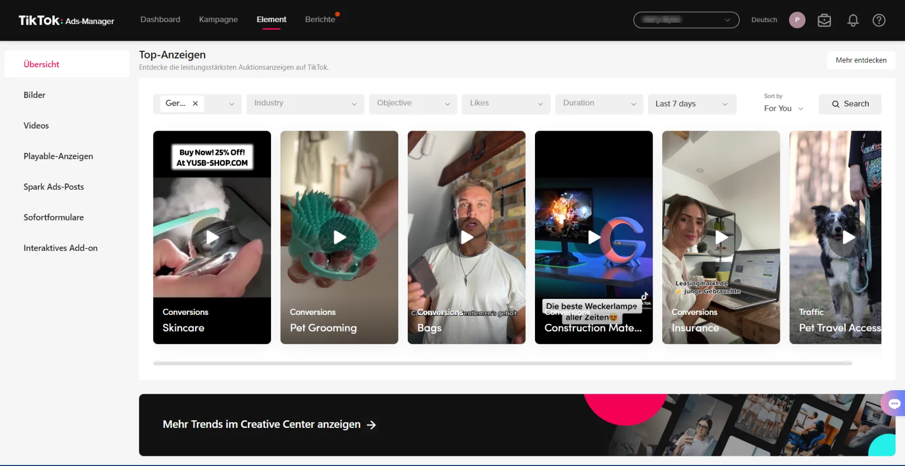 Schnell und einfach mit TikTok Werbung starten: Element, Bild 6