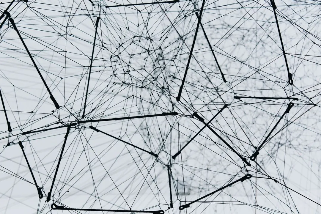 a black and white photo of a bunch of wires