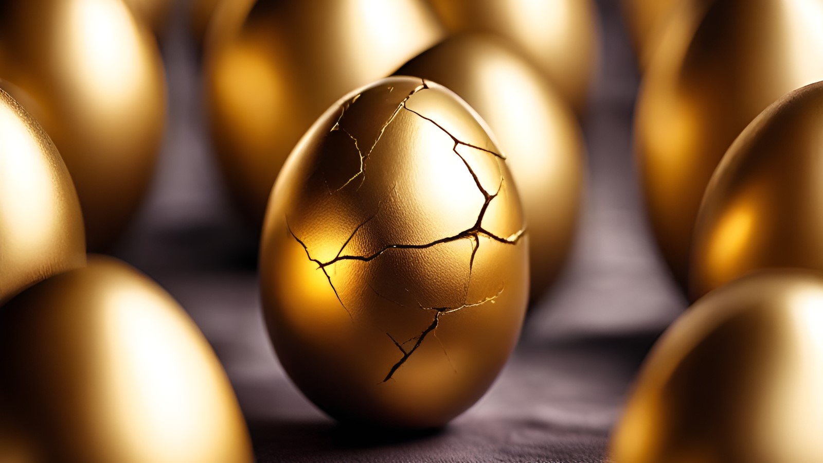 Cracked golden egg symbolizing the high-stakes mistakes even premium brands can make in experiential marketing.