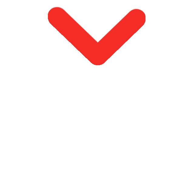 Red downward pointing arrow on a green background.