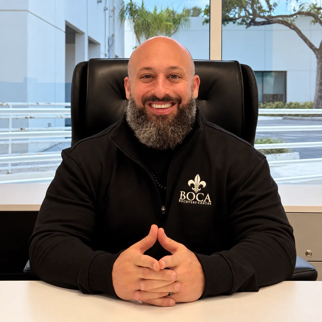 Christopher Ferry, founder and CEO of Boca Recovery Center, at his office in Boca Raton