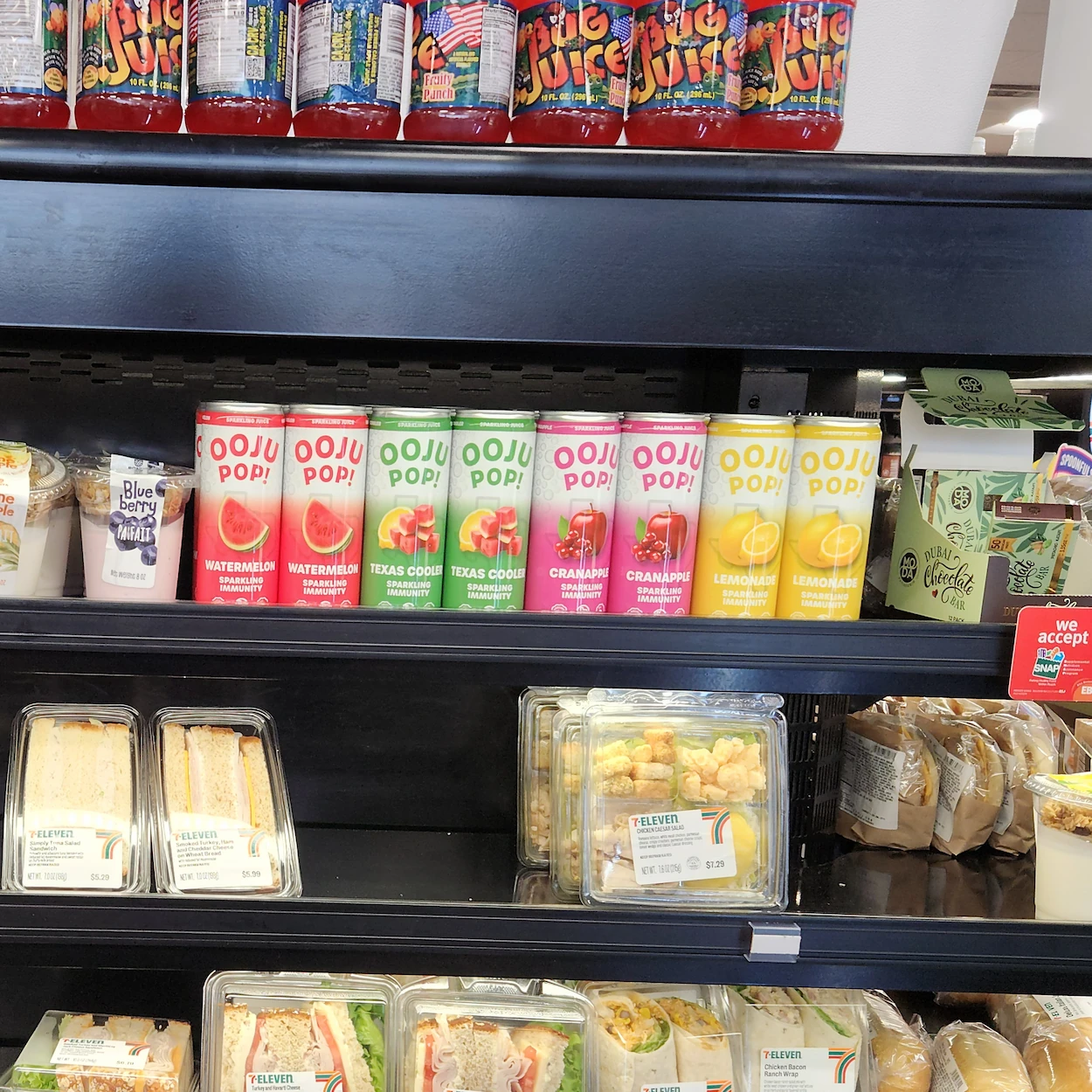 Ooju Pop on shelves at 711