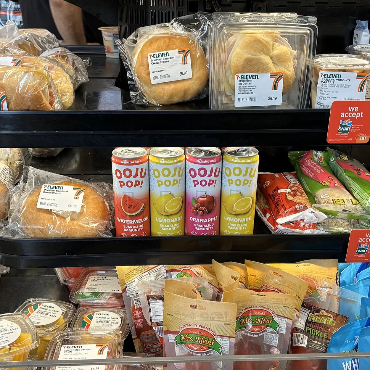 Ooju Pop on shelves at 711