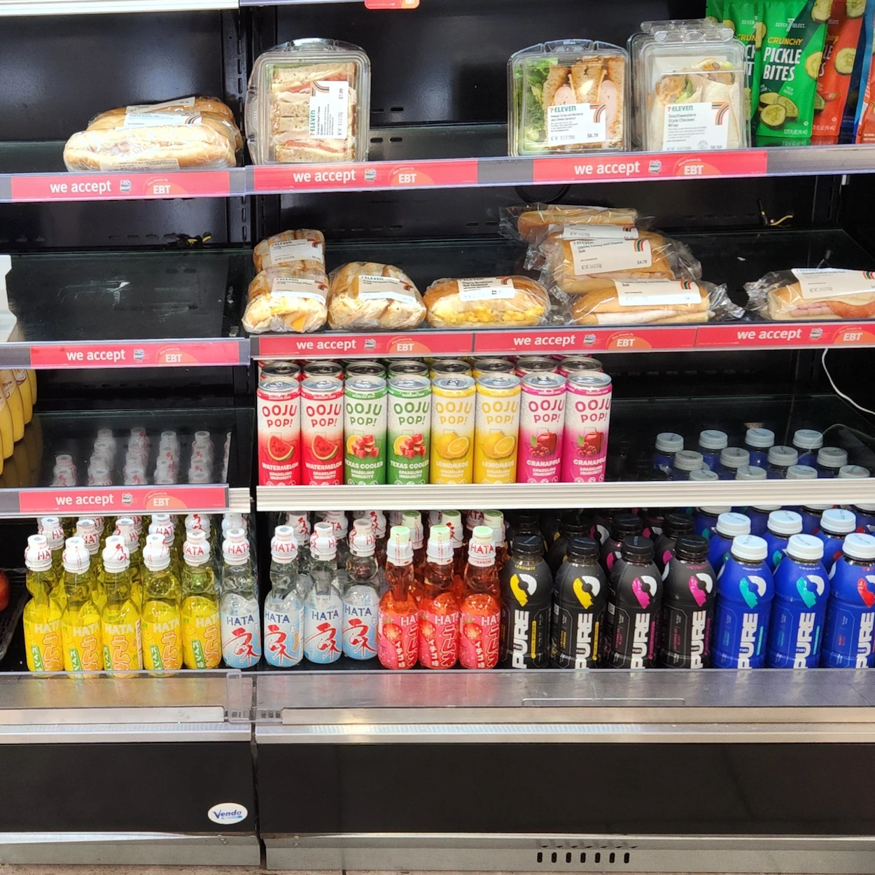 Ooju Pop on shelves at 711