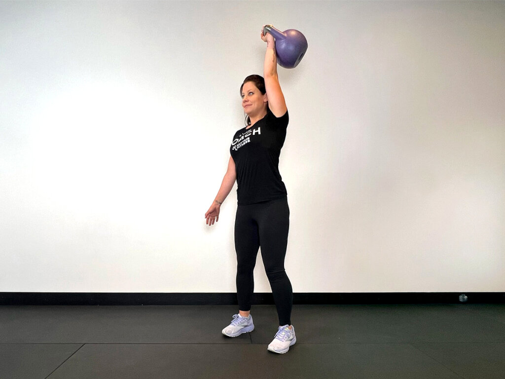 Kettle Clean + Push Press Step 2