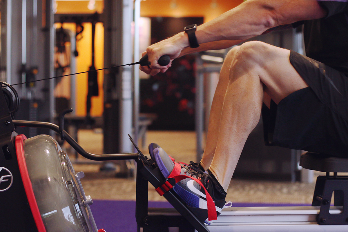 Using the rowing machine