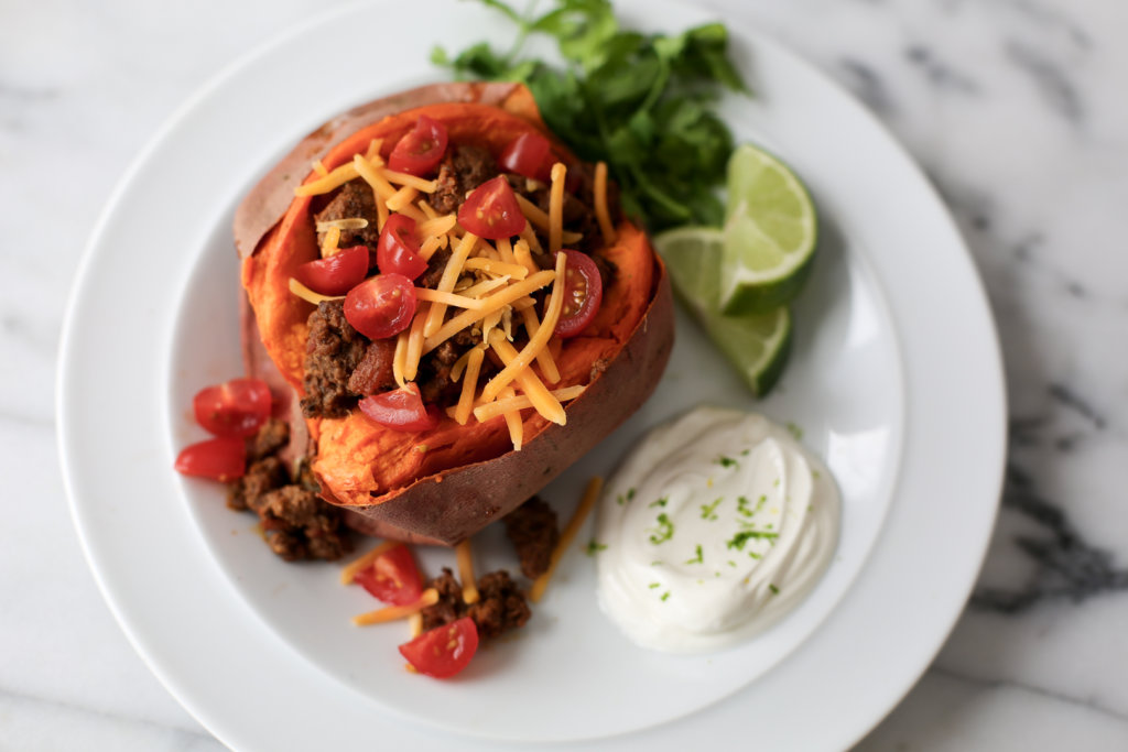 Taco-Stuffed Sweet Potatoes