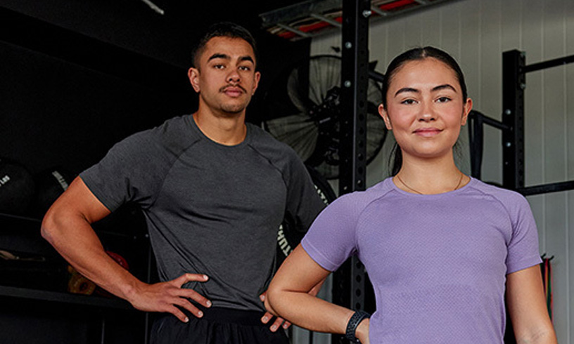 LSKD brand athletes training in gym - Purple Perks offer.