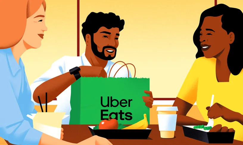 Uber Eats brand athletes training in the gym - Purple Perks offer.