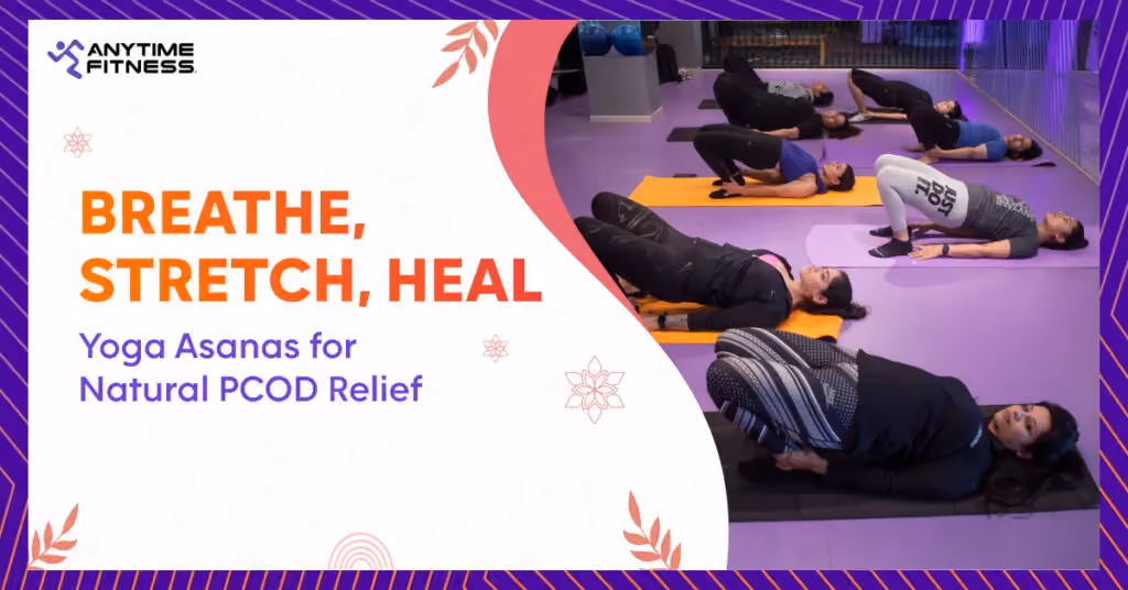 Woman practicing yoga asanas for natural PCOD relief and hormonal balance