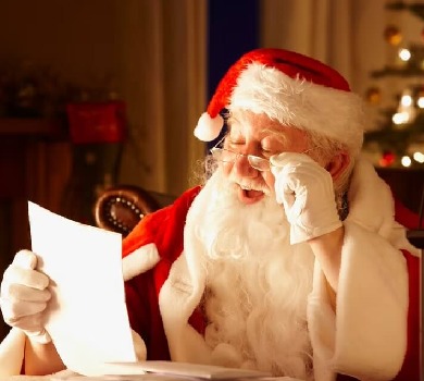 Santa Claus is at the Pool House