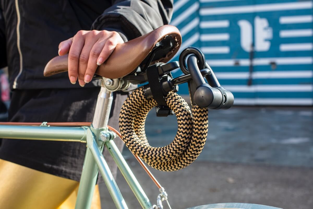 tex-lock cykellås i tekstil