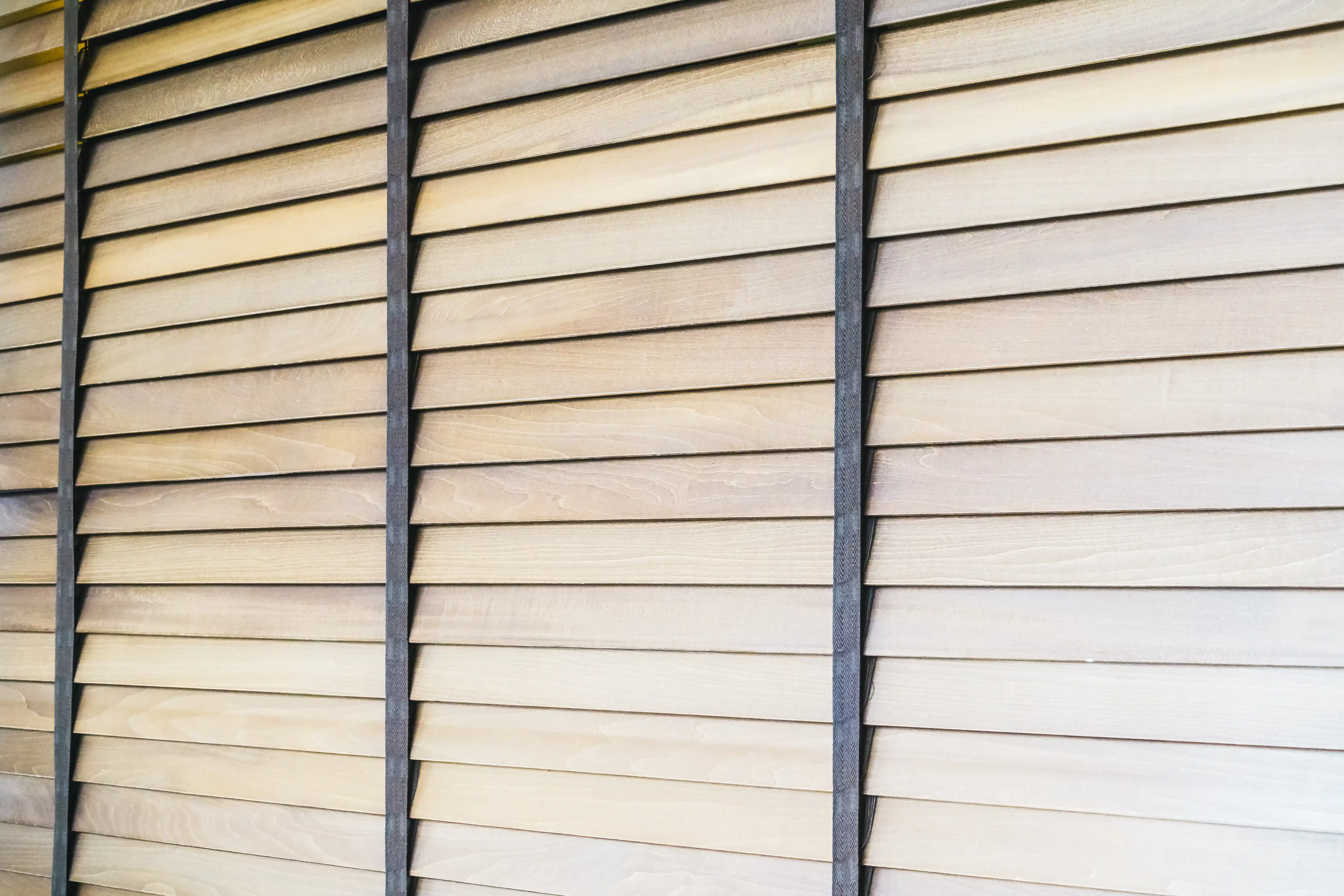 Expert window blinds cleaning guide for Bangalore featuring wooden blinds