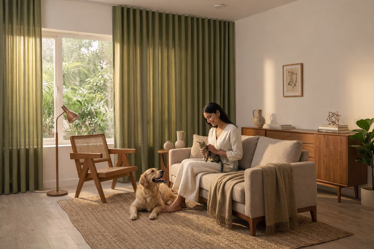 Durable Pet-Friendly Home Curtains, for your living room 