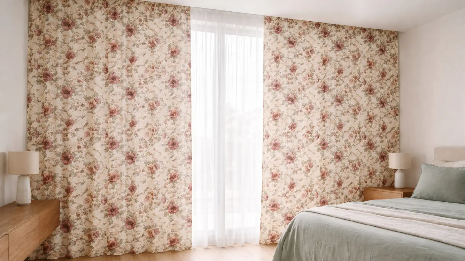 Classic curtain for home styling in Indian living room 