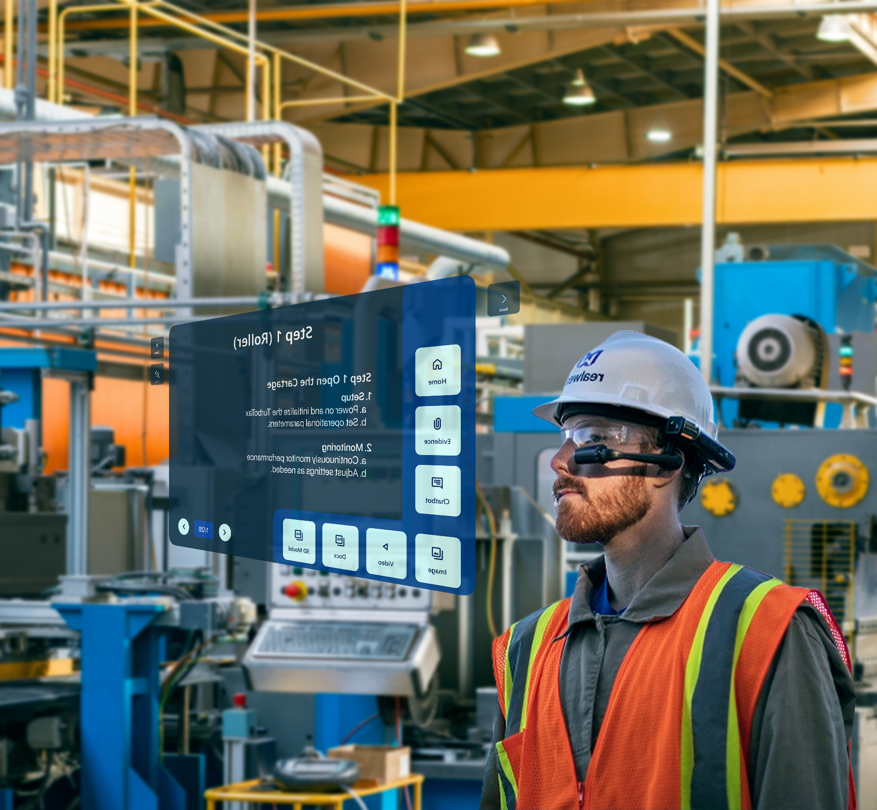 Ar Glasses Virtual Reality In Manufacturing Industry Immersive 3D