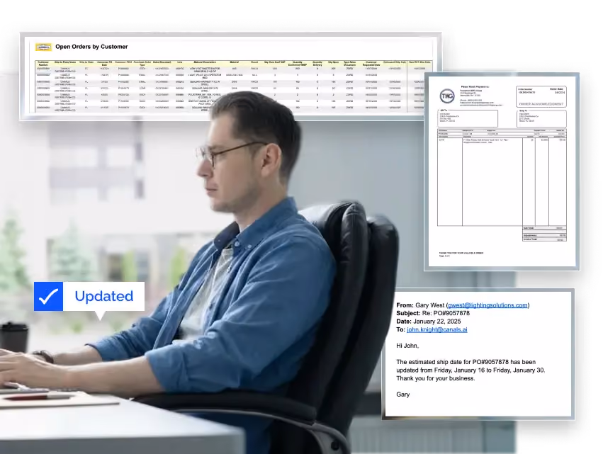End manual updates and catch changes before they become issues with AI that stays on top of all PO acknowledgments
