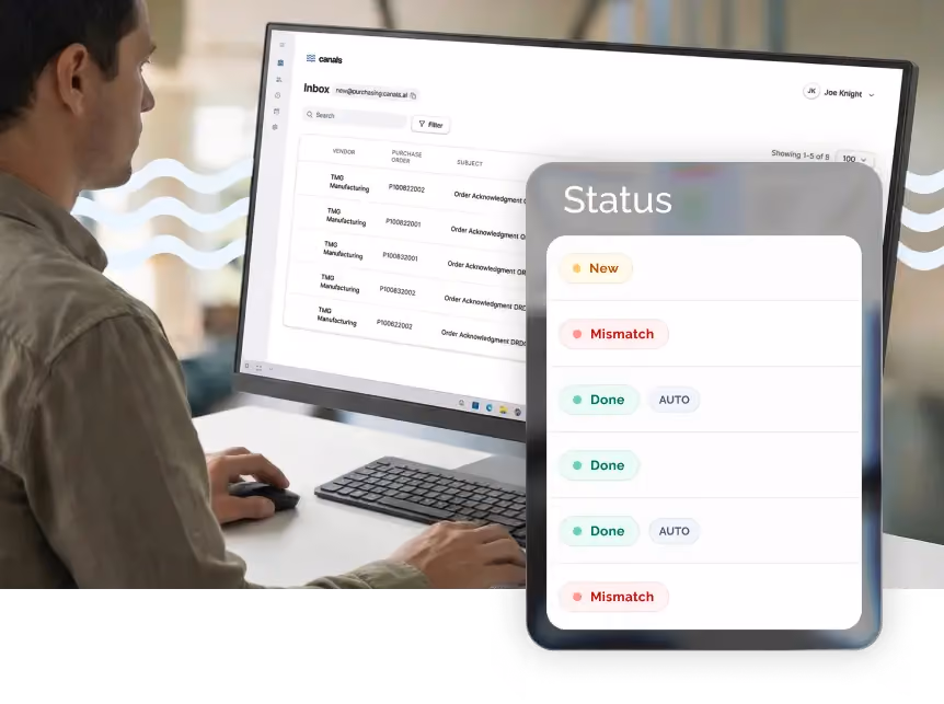 End manual updates and catch changes before they become issues with AI that stays on top of all PO acknowledgments