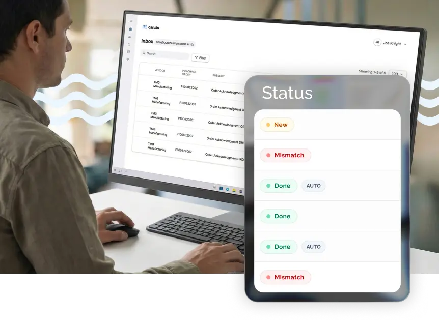End manual updates and catch changes before they become issues with AI that stays on top of all PO acknowledgments