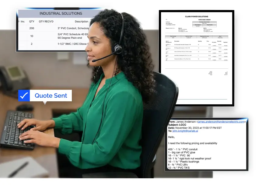 Increase win rates, reduce errors, and grow customer relationships with the most accurate AI for manufacturers