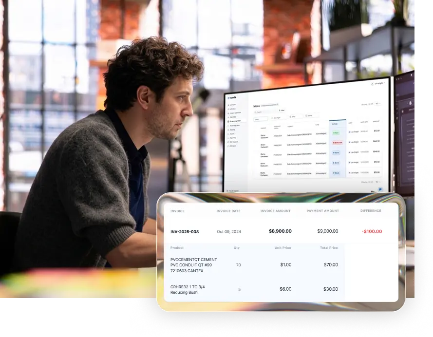 Save time on cash application and follow-up on exceptions faster with AI that accurately matches incoming payments to invoices