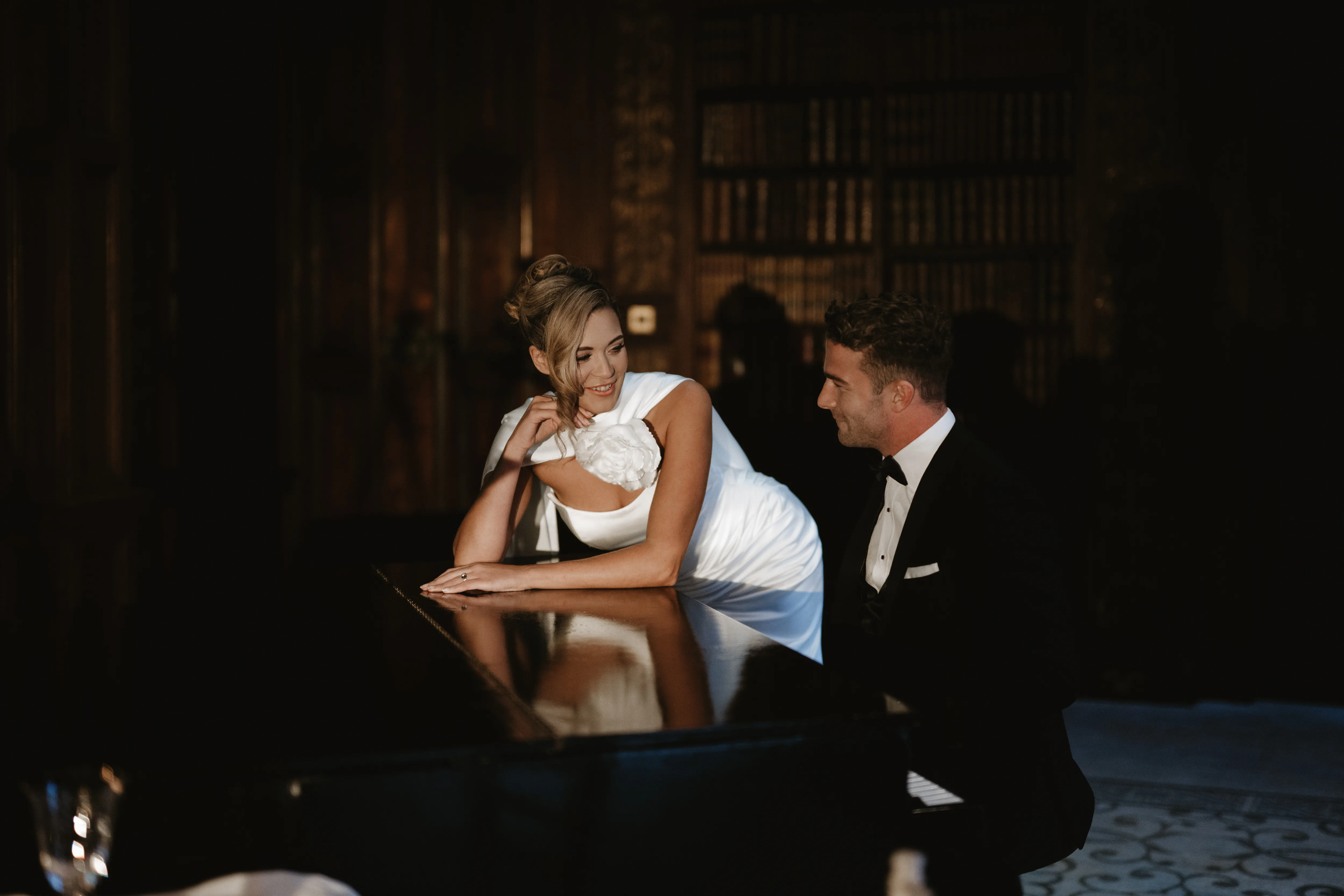 A Classic Yet Bold Candlelit Wedding Inspiration at Clevedon Hall