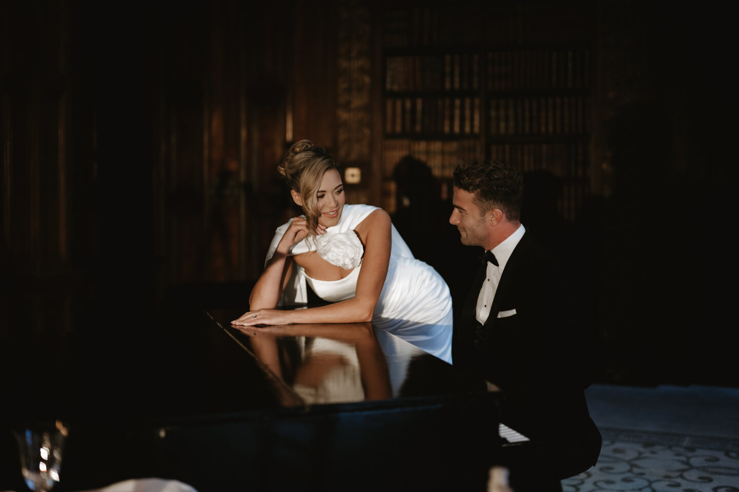 A Classic Yet Bold Candlelit Wedding Inspiration at Clevedon Hall
