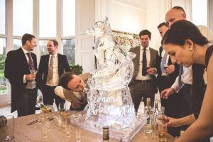 wedding ice sculpture