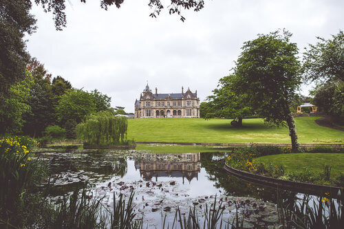 Clevedon Hall viewed from the lake
